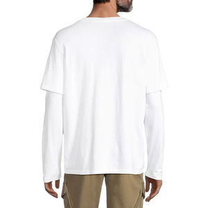 Camiseta de Algodón 100% de Doble Capa para Hombre, Color Personalizado, Precio al por Mayor, Impresión de Logotipo, Alta Calidad, Transpirable, de Secado Rápido - Product Image 3
