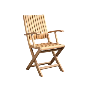 Adjustable Folding Teak Wood Modern Luxury Waterproof <b>Stackable</b> Outdoor <b>Garden</b> Dining <b>Chair</b> for Patio & Park Use - Product Image 1