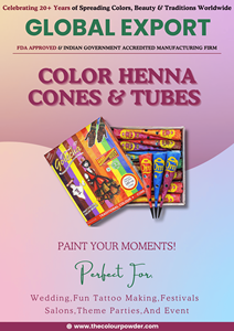 Pasta de Henna India en Colores Azul, Amarillo, Naranja, Verde y Magenta, Sin Amoníaco, Calidad Premium, Aplicación Suave, Empaque a Granel, para Tatuajes - Product Image 2