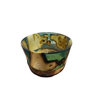 ชามไม้ทรงกลมทำด้วยมือทำจากเรซิน & สำหรับช็อคโกแลตขนมหวานมีสไตล์ทนทานวางบนโต๊ะ - Product Image 1