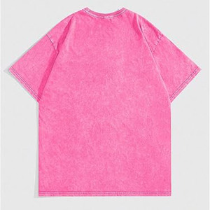 T-shirts surdimensionnés pour hommes, effet délavé, personnalisables, style streetwear, col rond, 100% coton, fabrication OEM, unisexe, fabriqué aux États-Unis - Product Image 3