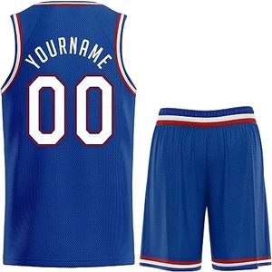 Tenue de basketball style streetwear, maillot coupe athlétique avec short assorti, prête pour les tournois, 100% polyester, nouveautés. - Product Image 5