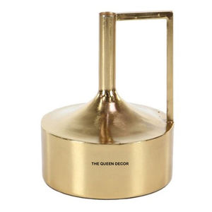 Florero Moderno de Metal, Elegante Acero Inoxidable Pulido con Detalles en Dorado, Decorativo para Hogar Moderno y Decoración de Bodas - Product Image 4