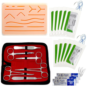 Premium Quality 5 Pieces Surgery Kits With Scalpel Handle Knife Scissor Tweezer Needle Forceps Tools Sets Suture Set - Product Image 1