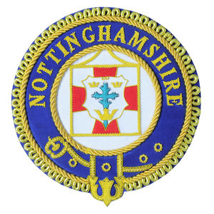 Insignia Personalizada Masónica Bordada a Mano del Grado de Gran Heraldo de la Gran Prióritat de los Caballeros Templarios 2026 - Product Image 3