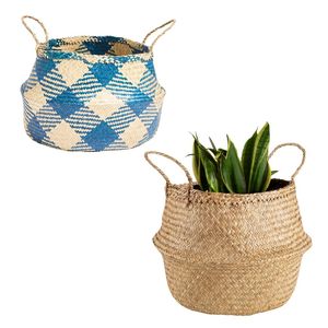 Decorative Handmade PHU HAO Brand Natural <b>STRAW</b> BELLY <b>BASKETS</b> for Laundry, Toy Storage and Home Decoration - Product Image 1