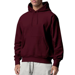 Sweat-shirt à capuche pour homme BRG, coupe classique, décontracté, 100% coton tricoté, pour l'automne - Product Image 4