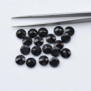 Espinela negra Natural de 6mm, forma redonda facetada, espinela de grado AAA, piedra preciosa suelta para la fabricación de joyas, productos hechos a mano más vendidos - Product Image 3