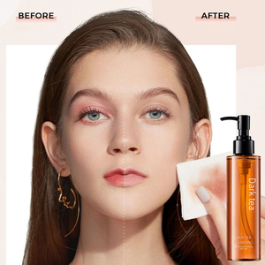 Aceite de eliminación de maquillaje ligero de té negro orgánico de etiqueta privada, limpieza refrescante suave, aceite de limpieza de maquillaje de labios y ojos - Product Image 5