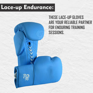 Equipo de entrenamiento de alta calidad, guantes de sparring con cordones, acolchado interior suave, soporte cómodo para la muñeca para atletas profesionales - Product Image 5