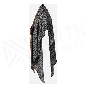 Women's Square Silk Scarf <b>Leopard</b> <b>Print</b> Elegant Multi-Functional Fashion <b>Accessory</b> All Seasons - Product Image 3