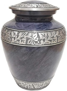 Urne ronde craquelée turquoise à motifs floraux en relief, faite à la main, vase décoratif de sympathie, style traditionnel classique - Product Image 6