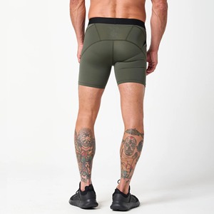 Ibex Custom Logo Men's Eco-Friendly Mid Waist Compression <b>Boxer</b> Briefs Quick Dry Gym Workout Running Sports Shorts Underwear - Product Image 2