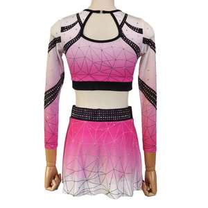 Uniformes de Animadoras Personalizados al por Mayor, Ropa de Animadoras para Competencia, Trajes de Práctica, Tops Cortos, Uniformes de Animadoras Sublimados - Product Image 3