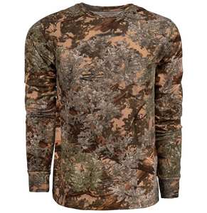 T-shirts de chasse et de pêche de haute qualité à coupe régulière, motif camouflage Bottomland, 100% polyester, sans manches, respirants - Product Image 1