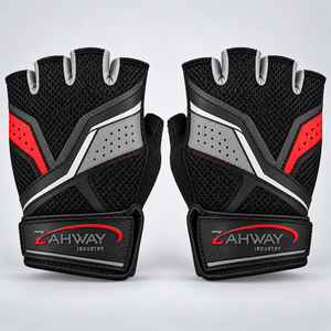 Gants de cyclisme en tissu respirant, légers, antidérapants, paume en silicone, sangle de poignet réglable, pour vélo de route et de montagne - Product Image 4