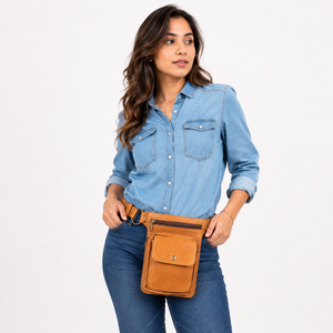 Stylish Leather Pocket Belts Genuine Leather Waist Bag Handmade Travel Belt Unisex Stylish Collection Hip Pocket Belts - Product Image 6