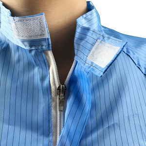 Chaqueta Reutilizable y Lavable para Cuarto Limpio, Uniforme Antiestático de Poliéster y Fibra de Carbono para Taller de Alimentos, Batas ESD - Product Image 2