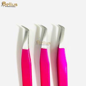 Professional 45 Stainless Steel Lash Tweezers Smooth Tip Durable for Eyelash & Eyebrow Volume Extensions - Product Image 4