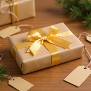 Fiocco Automatico Dorato ILAN 4,5x68 cm, 4 Pezzi per Confezioni Regalo - Product Image 2