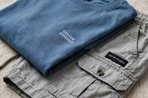 Men's <b>Grey</b> Blue Cotton Knitted Short Sleeve <b>T</b>-<b>Shirt</b> Printed O-Neck Regular Fit Casual Breathable Anti-Wrinkle - Product Image 6