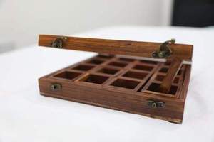 Handcrafted Wooden Spice <b>Box</b> with Lid for Kitchen Storage | Solid Wood Masala <b>Box</b> for Home Restaurant Use Handmade Collection - Product Image 3