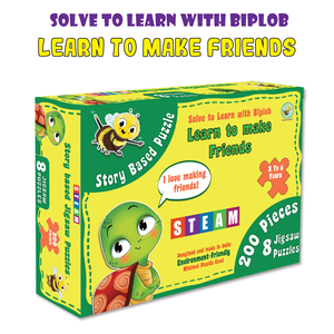 Rompecabezas Biplob 8 en 1, Juego de 200 Piezas con Formas de Animales, Herramienta de Aprendizaje Divertida, Convierte en Amigos, Logotipo Impreso, Material de Papel, Empaquetado en Caja - Product Image 2