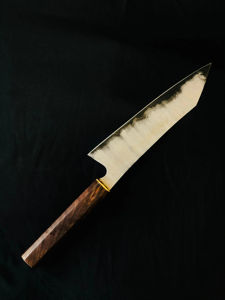 Cuchillo de Chef Japonés Gyuto Hecho a Mano, Hoja de Acero de Damasco Grabada, Borde Dentado, Cuchillo de Camping, Regalo para Chefs - Product Image 2