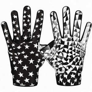 Gants de football américain en latex personnalisés avec logo imprimé à chaud, imperméables, compatibles écran tactile, antidérapants et durables – Vente en gros à prix tendance - Product Image 4