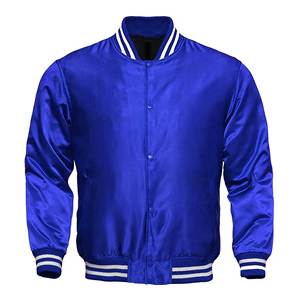 เสื้อแจ็คเก็ตผ้าซาตินสไตล์สตรีทแวร์พร้อมโลโก้สั่งทำ |   เสื้อโค้ชสไตล์วาร์ซิตี้ |   ผู้ชาย ยูนิเซ็กส์ |   ผู้ผลิตแบบ OEM - Product Image 1