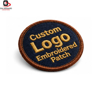 Premium <b>Sew</b>-<b>On</b> Embroidered 3D Custom Logo <b>Patches</b> with Personalized Artwork Cotton/Polyester Custom Colors Best Quality - Product Image 2