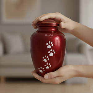 Urna Funeraria Personalizada para Mascotas, Recuerdo para Cenizas de Perro, Venta al por Mayor, Frasco Conmemorativo para Gatos, Pequeño Jarrón Decorativo de Metal con Huella de Pata - Product Image 4