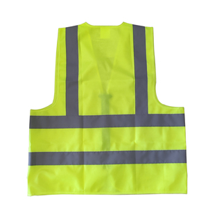 Security Protection <b>Waterproof</b> Polyester Hi Vis Reflective Safety Vest with Zipper for <b>Work</b> Wear - Product Image 3
