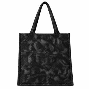 Custom Logo Printed Woven Tote <b>Bag</b> with Rope Handle <b>Medium</b> Size Reusable for Supermarket & Daily Travel - Product Image 4