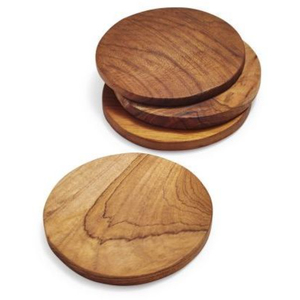 Juego de Posavasos Redondos de Madera de Acacia Ecológicos en Oferta, Posavasos de Madera para Tazas de Té para Restaurantes y Hoteles, Posavasos para Bebidas al por Mayor - Product Image 2
