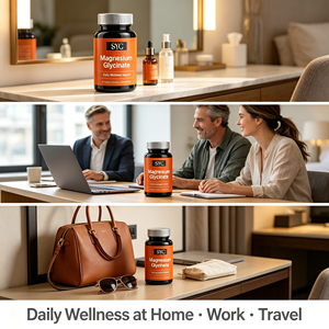 SYC <span class=keywords><strong>BIO</strong></span> Suministro a Granel de Glicinato de Magnesio Complejo, Vitamina B6, Taurina, L-Teanina, Precio al por Mayor, 90 Unidades, Etiqueta Privada OEM ODM - Product Image 6