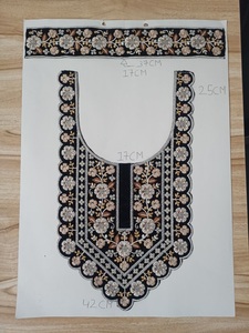 Patchs brodés personnalisés de haute qualité à coudre sur les cols, appliques décoratives pour vêtements, motifs de cols pour robes, chemisiers, textiles de maison - Product Image 2