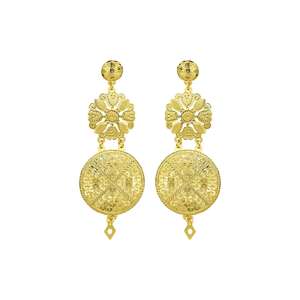Wholesale 14K 18K 24K <b>Gold</b> Plated Forming <b>Dangle</b> <b>Earrings</b> Fashion <b>Dangle</b> <b>Earrings</b> African & Turkish Design <b>Gold</b> Filled <b>Earrings</b> - Product Image 2