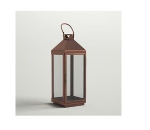Wholesale Factory Selling Metal & Glass <b>Lantern</b> With Rose <b>Gold</b> Finished Candle <b>Lantern</b> for Outdoor & Home Decoration Handmade - Product Image 1