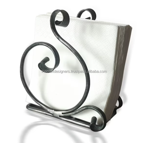 Luxury Gold Portable Napkin Display Stand Custom Wire Elegant Design High Quality Handmade Metal <b>Tissue</b> Holder Home <b>Wedding</b> Use - Product Image 3