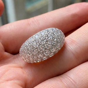 Cluster Moissanite Diamond Wide Band Micro Pave <b>Set</b> Wedding <b>Ring</b> 925 <b>Sterling</b> <b>Silver</b> Hip Hop Half Eternity Thick <b>Ring</b> for Men's - Product Image 1