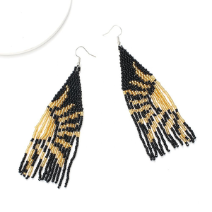 ต่างหูลูกปัดปักลายต่างหูลูกปัดต่างหูงานปักทำมือปรับแต่งได้ตามต้องการ - Product Image 6