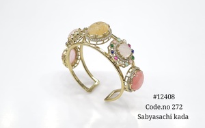 Pulsera de Diseño 12408 con Piedras Multicolor, Circonia Cúbica y Baño Mehandi para Joyería, Bodas y Fiestas - Product Image 2