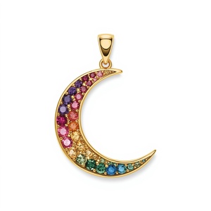 Colgante de Oro Sólido de 14K con Forma de Corazón, Estilo Clásico, Joyería Fina de Lujo, Diseño Personalizado para Fiestas - Product Image 2