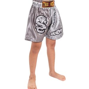 Pantalones Cortos de Muay Thai para Hombre, Estampado Satinado, Cintura Elástica, para Entrenamiento, Gimnasio, Kickboxing, Ligeros - Product Image 4