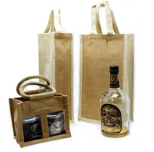 Wholesale Best Selling Jute Wine <b>Bag</b> Jute Gift <b>Bag</b> <b>Burlap</b> Custom Jute Tote <b>Bag</b> for Anniversaries Wedding Engagement Shopping - Product Image 1