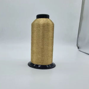 Hilo Metálico SHREE VIDHATA JARI Tipo MX, Hilo de Bordar de Nailon/Metalizado Dorado 110D 3800m para Uso Profesional - Product Image 1