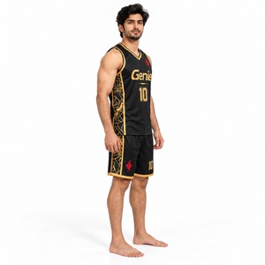Ropa Deportiva Transpirable y Ligera para Entrenamiento, Juego y Práctica de Baloncesto, Uniforme de Rendimiento, Conjunto de Camiseta y Pantalones Cortos para Equipo - Product Image 4