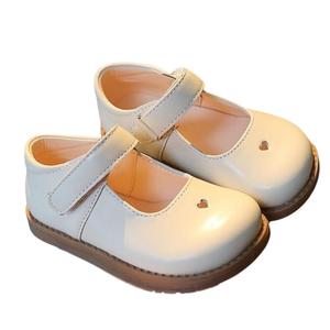 Chaussures à enfiler pour enfants filles, unisexes, bout rond, en cuir véritable, commandes en gros du fabricant - Product Image 1