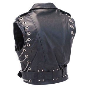 Veste en cuir cloutée personnalisée style punk rock pour homme – Veste de combat audacieuse et durable pour un look branché - Product Image 4